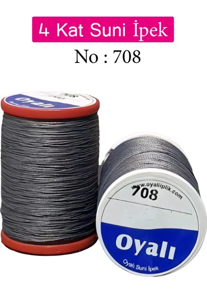Oyalı 4 Kat Suni Ipek Iplik Iğne Oyası Boncuk Ipi Tığ Oyası NO:708