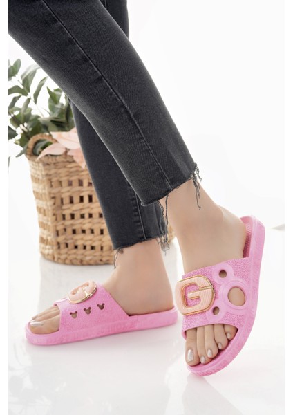 Kadın Terlik Kaydırmaz Su Geçirmez Şık Ev Dışarı Plaj Yazlık Günlük Terlik