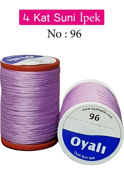 Oyalı 4 Kat Suni Ipek Iplik Iğne Oyası Boncuk Ipi Tığ Oyası No:96