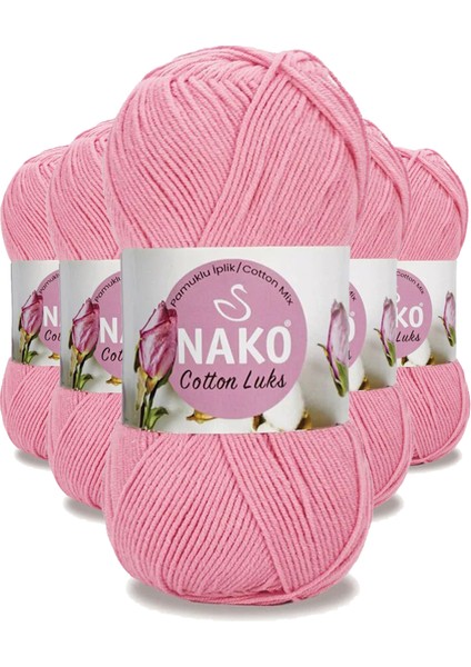 5 Adet Cotton Lüks Yelek Tunik Kazak Bluz Hırka Ipi Yünü Pembe 97549