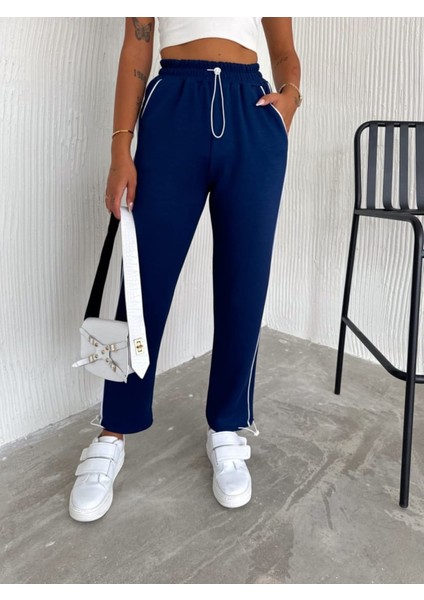 Şeritli Modal Kumaş Rahat Kalıp Eşofman Altı fiyatları