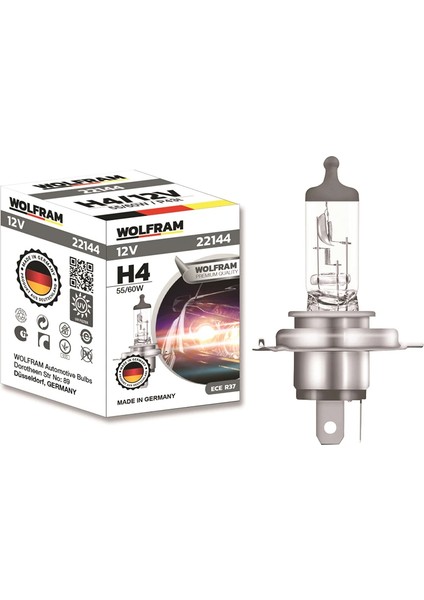 AMPUL 125 H4 1960-1955 P43T STANDART IŞIK TIRNAKLI P43T 64193 (10 ADET)