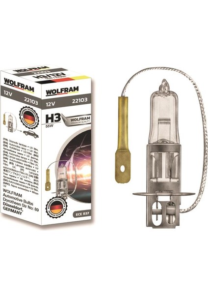 AMPUL 125 H3 55 PK22S STANDART IŞIK 64151 (10 ADET)