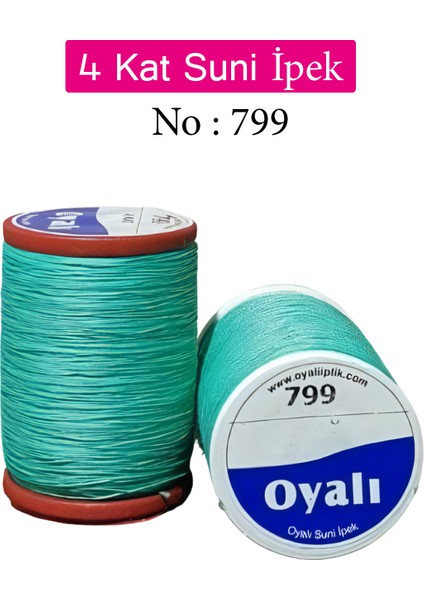 Oyalı 4 Kat Suni Ipek Iplik Iğne Oyası Boncuk Ipi Tığ Oyası NO:799