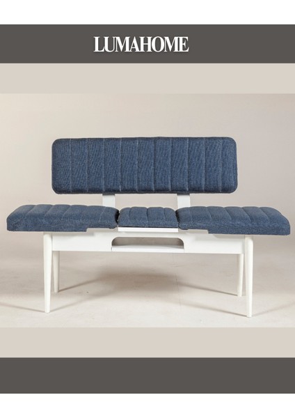 Gordes Extra Beyaz-Lacivert Yemek Masası Takımı