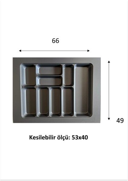 66X49 Eco Lüks Modüler Kaşıklık ROYALEKS-20356