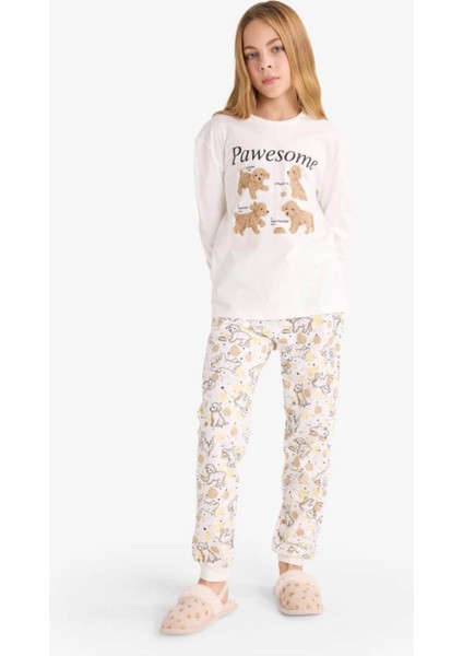 Bej Kız Çocuk Alt-Üst Takım F6230A8/BG759