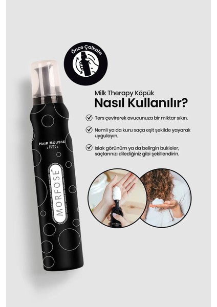 Extra Strong Saç Köpük 200 ml - Ekstra Hacim Tutuş - Mrfs modelleri