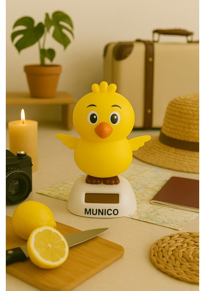 Dans Eden Civciv Figürü – Güneş Enerjili, Çevre Dostu, Çocuklar ve Ofis Için Eğlenceli Dekor fiyatları