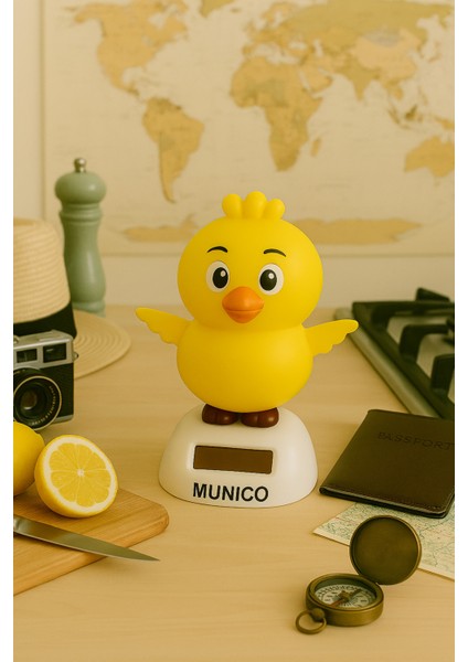 Dans Eden Civciv Figürü – Güneş Enerjili, Çevre Dostu, Çocuklar ve Ofis Için Eğlenceli Dekor indirimleri