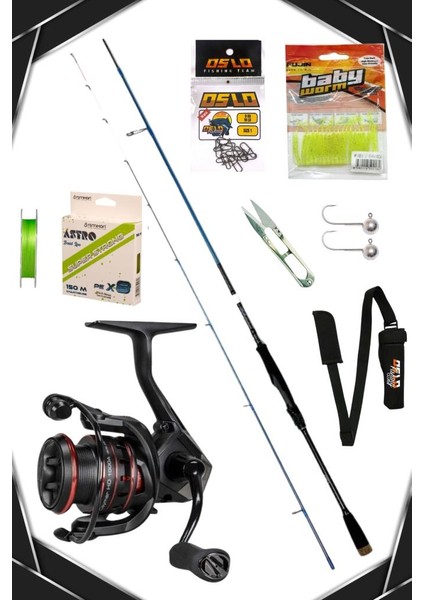 Rock Game 213CM 0,5-7gr Ceymar 1000 8 Örgü Lrf Olta Seti