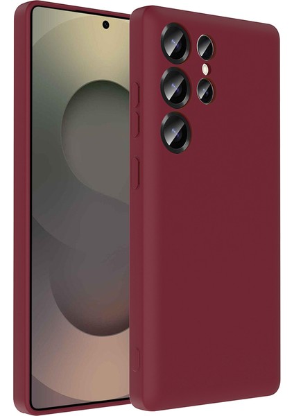 Galaxy S25 Ultra Kılıf Kamera Korumalı Kartlık Hazneli Zore Vitra Kapak