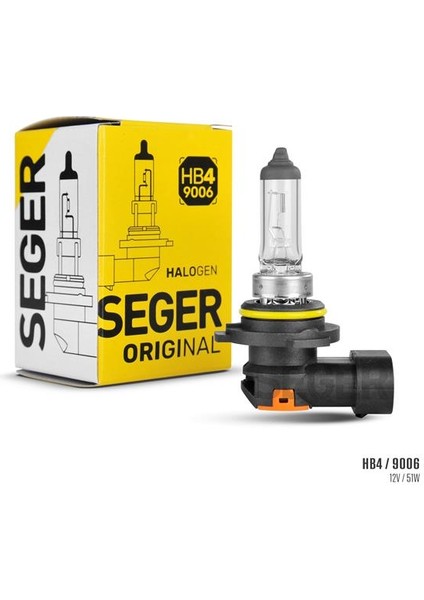 Ampul Hb4 9006 125 51W P22D Standart Yenileme 3.500K Standart Işık (10 Adet)