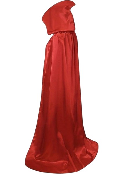 Şeytan Pelerini Yetişkin Kırmızı Uzun