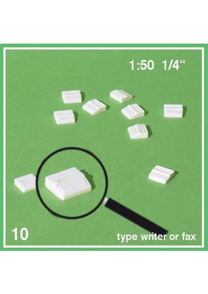 552304 1/50 Ölçek, Fax-Beyaz-10 Adet