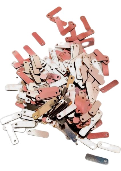 Açık Kırmızı 15 x 5 mm Dantel Oya Yazma Halhal Abiye Lazer Kesim Pul 200 Adet / 8 Gram modelleri