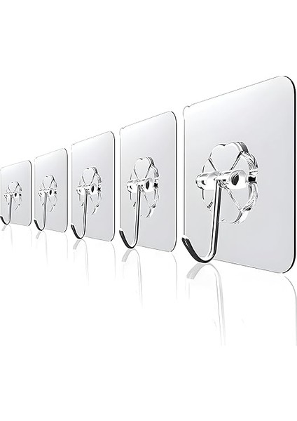 Duvar Kancaları, Şeffaf, 3'lü Set modelleri
