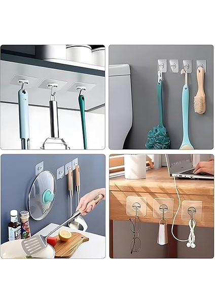 Duvar Kancaları, Şeffaf, 3'lü Set fırsatları