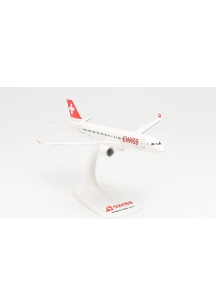 613323 1/200 Ölçek, Airbus A220-300 Swiss International Air Lines, Sergilemeye Hazır Model Yolcu Uçağı fiyatları