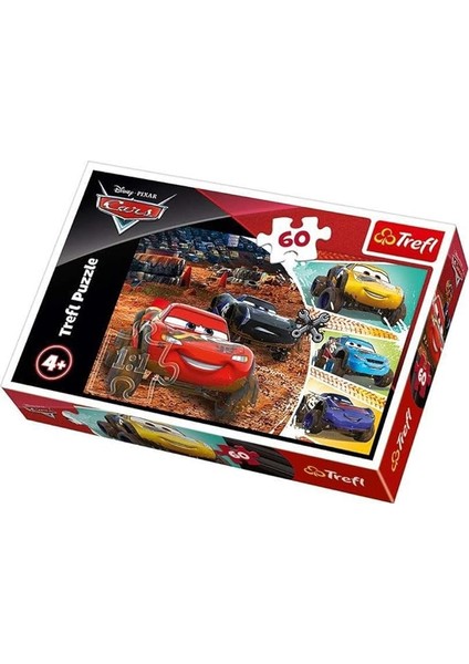 17327 Şimşek Mcqueen ve Arkadaşları, Disney Cars 60 Parça, 4 Yaşından Büyük Çocuklar Için Yapboz