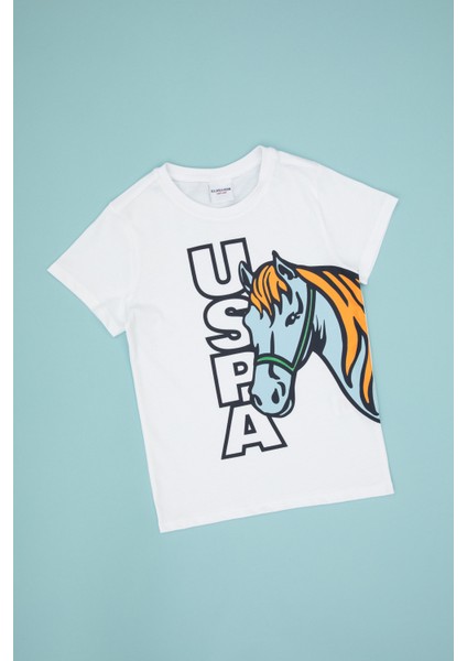 Erkek Çocuk Beyaz Tişört 50316479-VR013