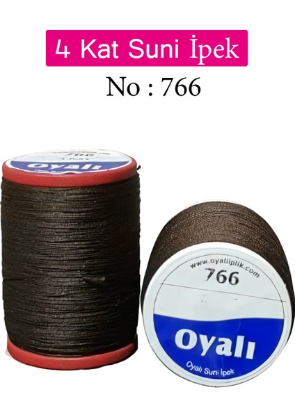 Oyalı 4 Kat Suni Ipek Iplik Iğne Oyası Boncuk Ipi Tığ Oyası NO:766