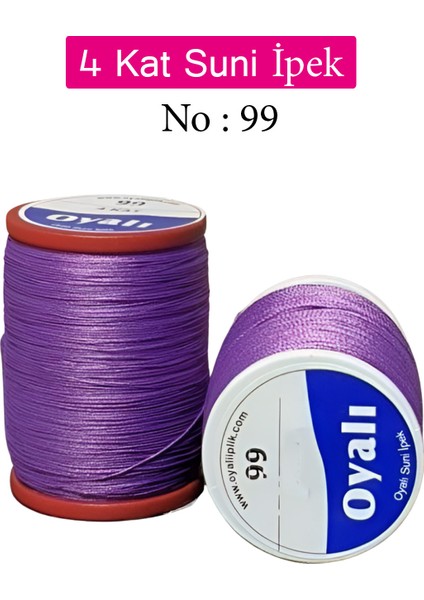 Oyalı 4 Kat Suni Ipek Iplik Iğne Oyası Boncuk Ipi Tığ Oyası No:99