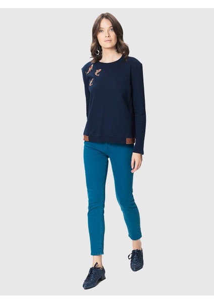 Cepli Jean Kadın Pantolon Petrol K1853105_010 fiyatları