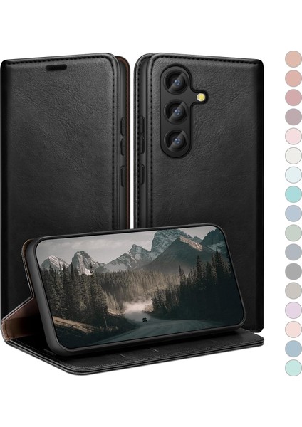 Samsung Galaxy S25 Fe Uyumlu Kapaklı Cüzdanlı Kartvizitli Telefon Kılıfı Deri Cüzdan fırsatları