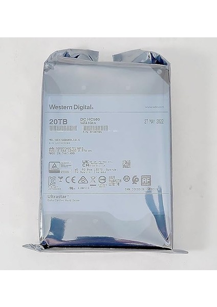 Ultrastar HC560 WUH722020BLE6L4 20TB 7200RPM 3.5" Se Sata HDD 0F38785 fiyatları