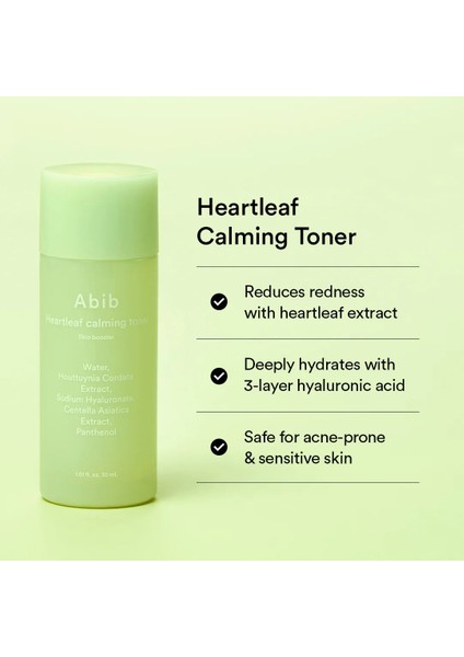 Heartleaf Calming Trial Kit – 4’lü Mini Set (Foam + Toner + Serum + Cream) fırsatları