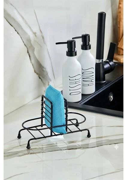 Lüks Standlı Cam Sıvı Sabunluk 2'li Set | Şık Tasarım 500 ml modelleri