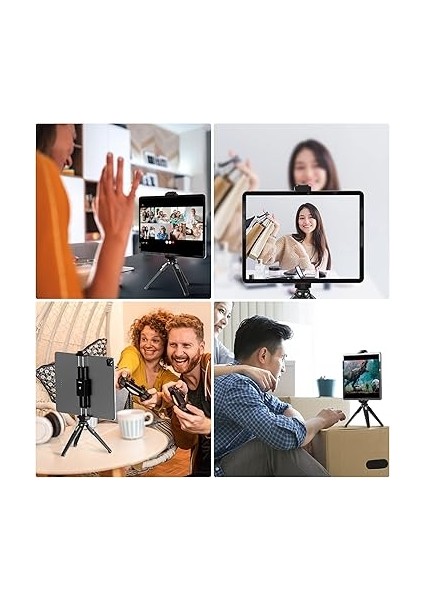 Tablet Tripod Tutucu Montaj Adaptörü Ulanzı St-29 Tablet Telefon 1/4 Inç Tripod Başlığı Soğuk Ayakkabı 12,9 Inç Tablet iPad Pro iPad Air iPad Mini ve Tüm iPhone Android Akıllı Telefonlar ile Uyumlu modelleri