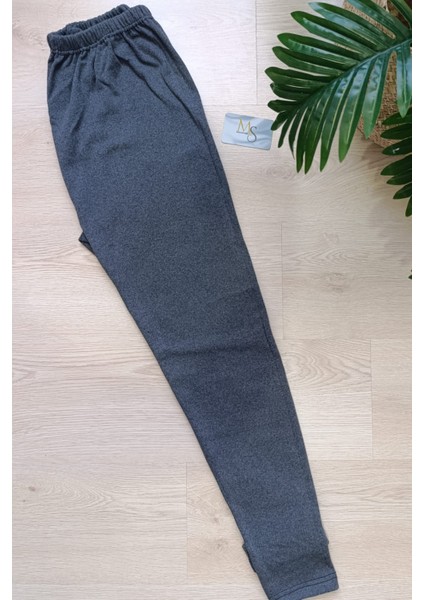 Büyük Beden 4'lü Paket Pamuk Şardonlu Termal Tayt Termal Içlik Kışlık Tayt Füme Renk modelleri