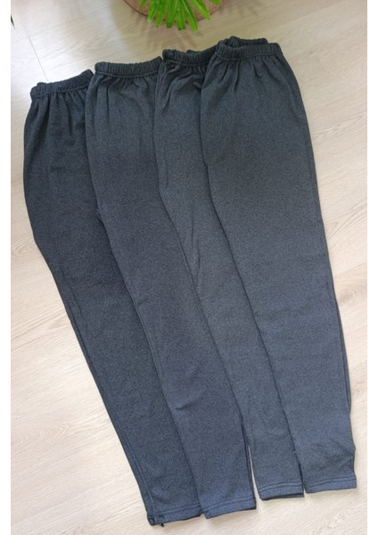 Büyük Beden 4'lü Paket Pamuk Şardonlu Termal Tayt Termal Içlik Kışlık Tayt Füme Renk fırsatları