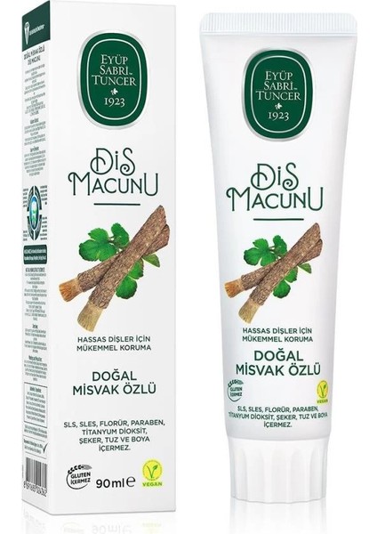 Bfs Eyüp Sabri Tuncer Doğal Diş Macunu 90 gr Misvak Özlü