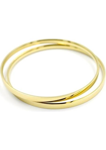 2'li Ajda Bilezik - 65 mm - Altın