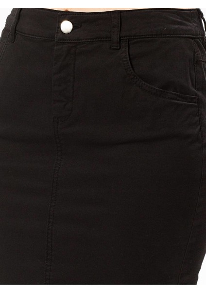 Yırtmaç Detaylı Mini Etek Siyah K1856103_001 modelleri