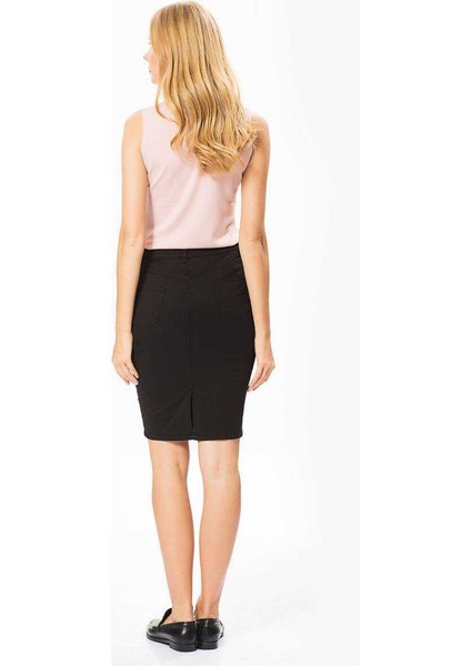 Yırtmaç Detaylı Mini Etek Siyah K1856103_001 indirimleri