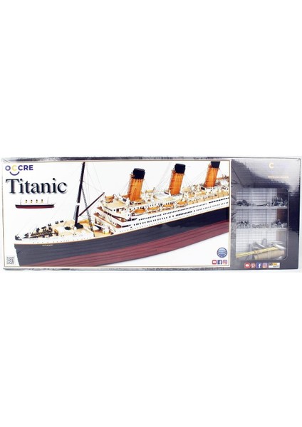 14009 1/300 Ölçek, Rms Titanic, 90 Cm. Yolcu Gemisi, Ahşap Model Kiti