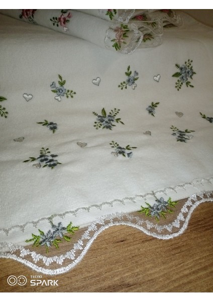 %100 Pamuklu 50×90 Ağır Nakışlı Güpürlü Lüx Kutulu Çeyizlik El ve Yüz Havlusu modelleri