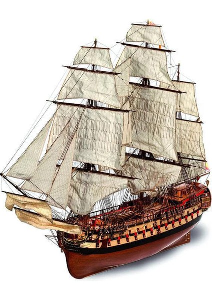 15000 1/70 Ölçek, Montanes, 125 Cm. Yelkenli Ispanyol Savaş Gemisi, Ahşap Model Kiti fiyatları