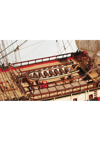 15000 1/70 Ölçek, Montanes, 125 Cm. Yelkenli Ispanyol Savaş Gemisi, Ahşap Model Kiti modelleri