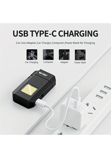 Shark Şarj Edilebilir Güçlü Fenere Sahip Kamp Doğa Hediyelik Çakmak fırsatları