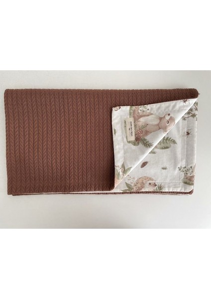 Kahve Örgü Kahve Orman Poplin Pike fırsatları