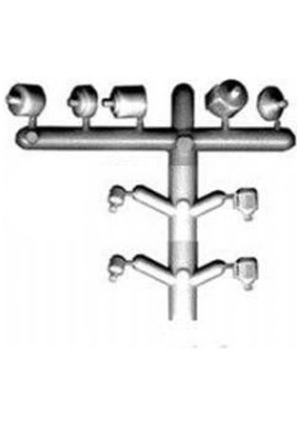 1731001-5 1/100 Ölçek, Elektrik Motorları -Beyaz -1,60/6,