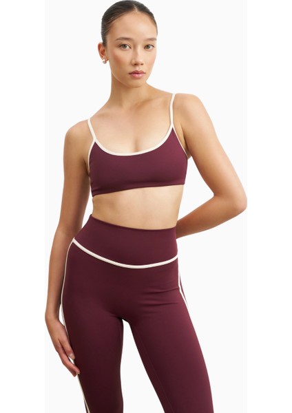 Base Contrast Trim Cami Bra Destekleyici Spor Sütyeni