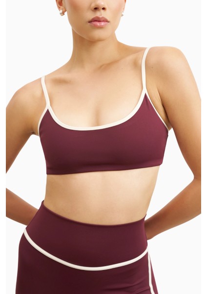 Base Contrast Trim Cami Bra Destekleyici Spor Sütyeni