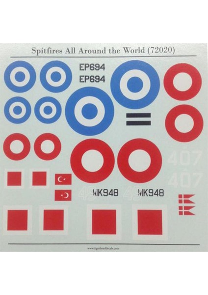 72020 1/72 Ölçek, Spitfires All Around The World