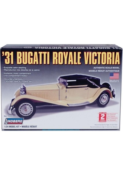 72325 1/25 Ölçek, 1931 Bugattı Royal Victoria